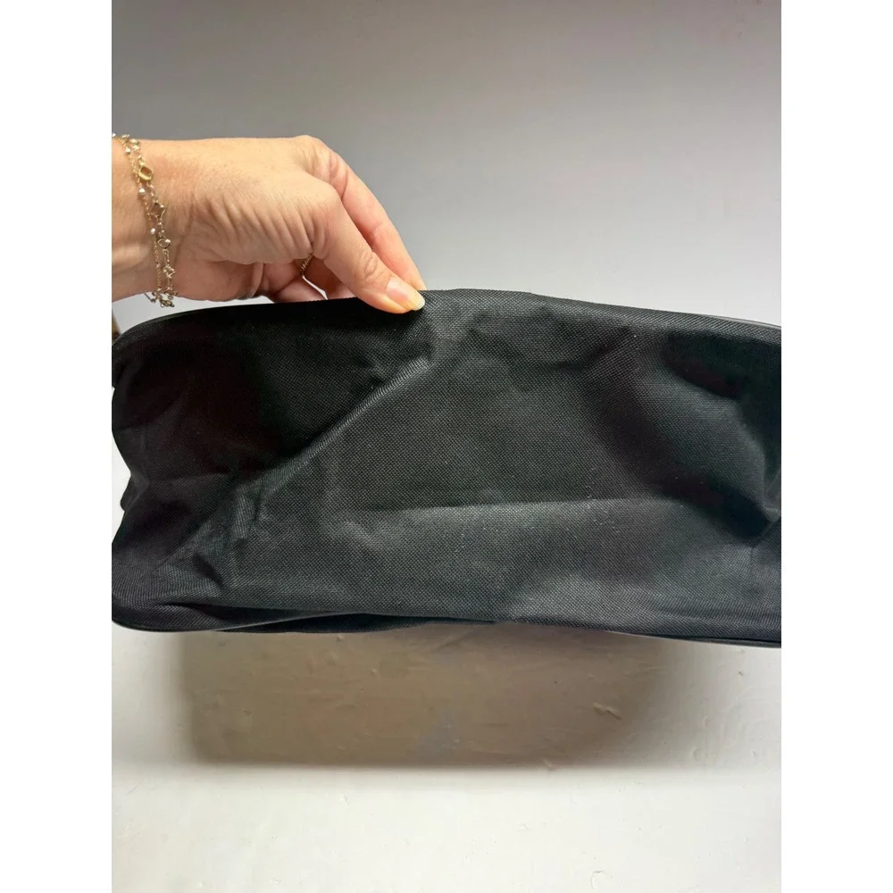 Pony Black Canvas Messenger Bag Crossbody Travel Laptop Bag PG10-091-005-32